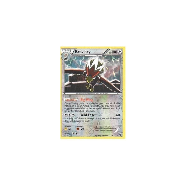 POKEMON Black &amp; White Plasma Storm - BRAVIARY 116/135 REV HOLO