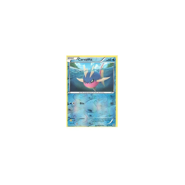 POKEMON Black &amp; White Plasma Storm - CARVANHA 32/135 REV HOLO