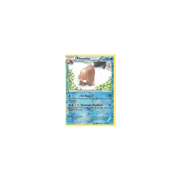 POKEMON Black &amp; White Plasma Storm - PILOSWINE 27/135 REV HOLO