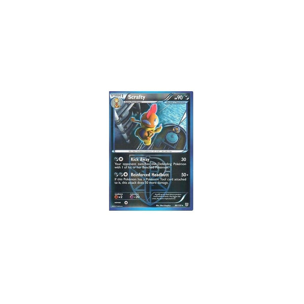 POKEMON Black &amp; White Plasma Storm - SCRAFTY 86/135 REV HOLO