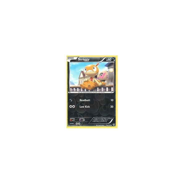 POKEMON Black &amp; White Plasma Storm - SCRAGGY 85/135 REV HOLO