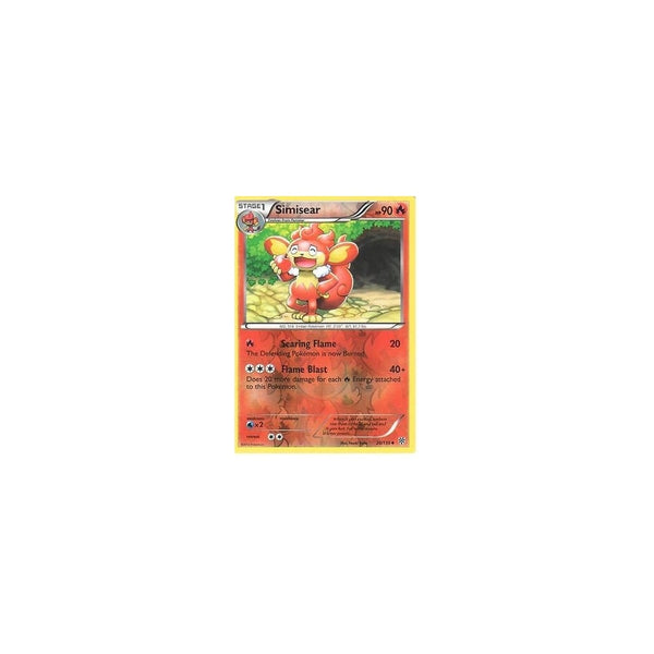 POKEMON Black &amp; White Plasma Storm - SIMISEAR 20/135 REV HOLO