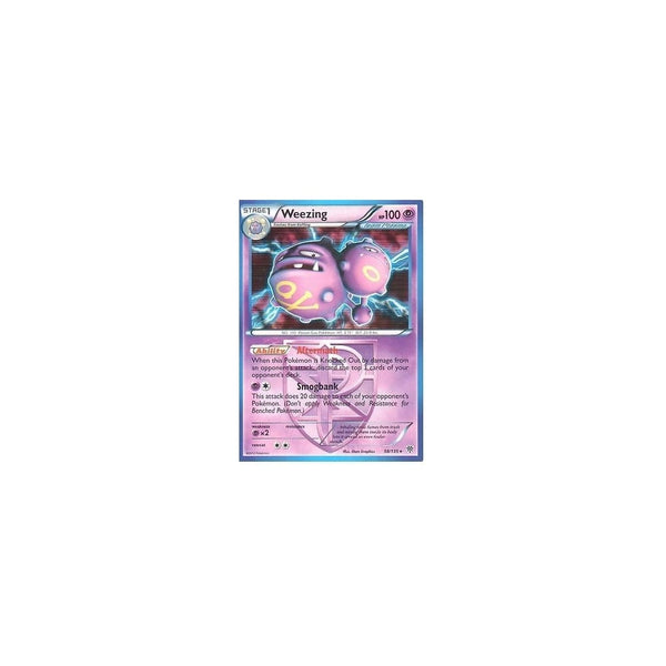POKEMON Black &amp; White Plasma Storm - WEEZING 58/135 HOLO