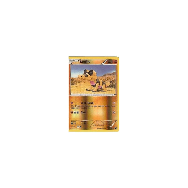 Pokemon Black &amp; White: SANDILE 63/114 Reverse Holo