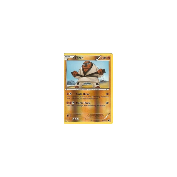 POKEMON Black &amp; White - THROH 61/114 RARE REV HOLO