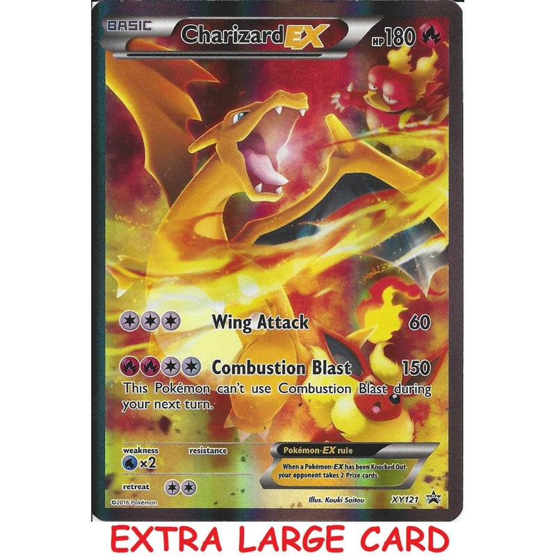 Pokemon CHARIZARD EX XY121 - EXTRA LARGE BLACK STAR Promo Card: - FULL - Recaptured LTD Pokemon CHARIZARD EX XY121 - EXTRA LARGE BLACK STAR Promo Card: - FULL - Recaptured LTD