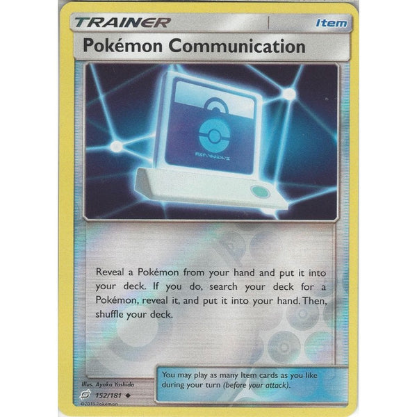 Pokemon Communication - 152/181 - Uncommon Reverse Holo Card - SM09 Team Up