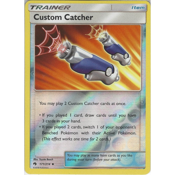 Pokemon Custom Catcher - 171/214 - Uncommon Reverse Holo Card - SM8 Lost Thunder