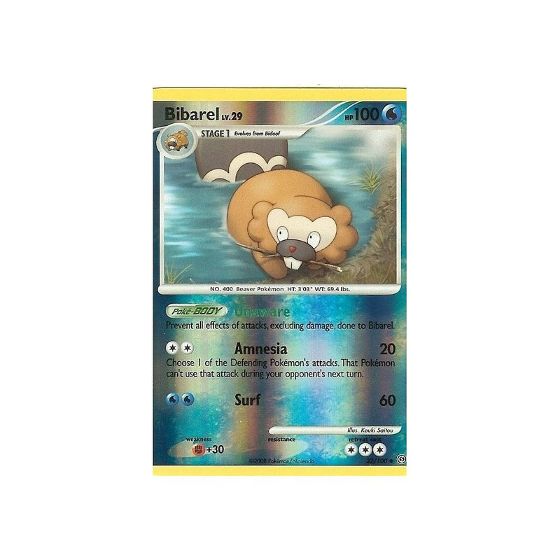 Pokemon Diamond And Pearl Stormfront - BIBAREL 32/100 REV HOLO - Recaptured LTD Pokemon Diamond And Pearl Stormfront - BIBAREL 32/100 REV HOLO - Recaptured LTD