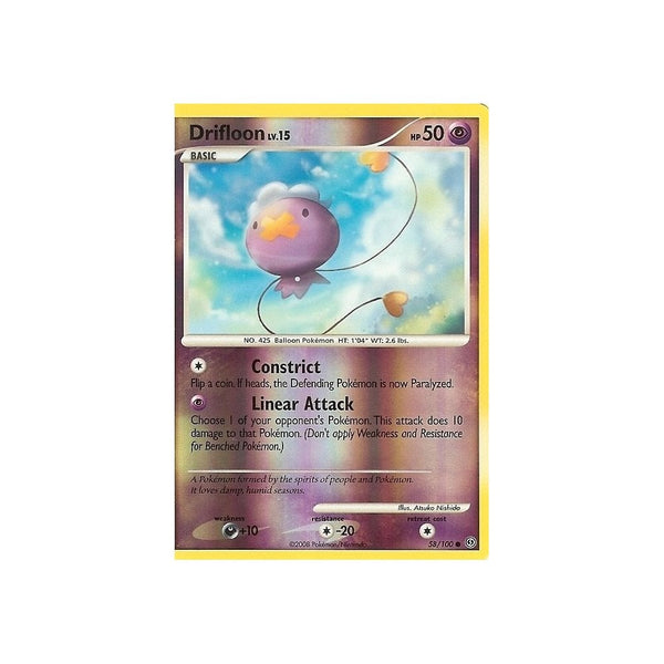 Pokemon Diamond And Pearl Stormfront - DRIFLOON 58/100 REV HOLO