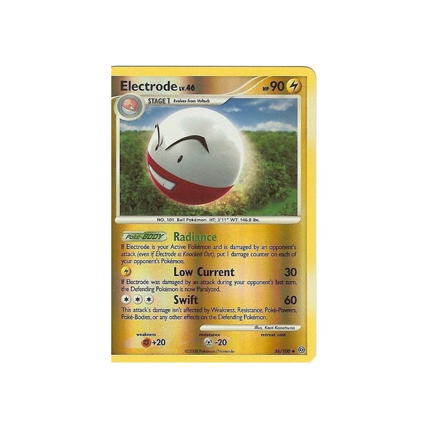 Pokemon Diamond And Pearl Stormfront - ELECTRODE 36/100 REV HOLO