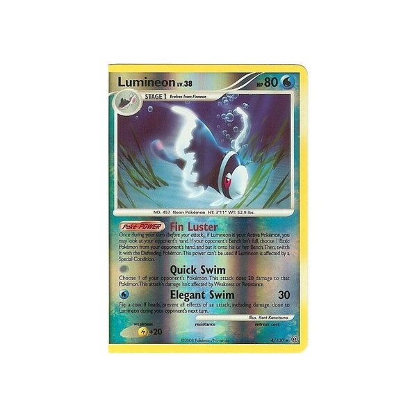 Pokemon Diamond And Pearl Stormfront - LUMINEON 4/100 RARE REV HOLO