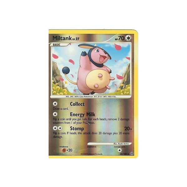 Pokemon Diamond And Pearl Stormfront - MILTANK 44/100 REV HOLO