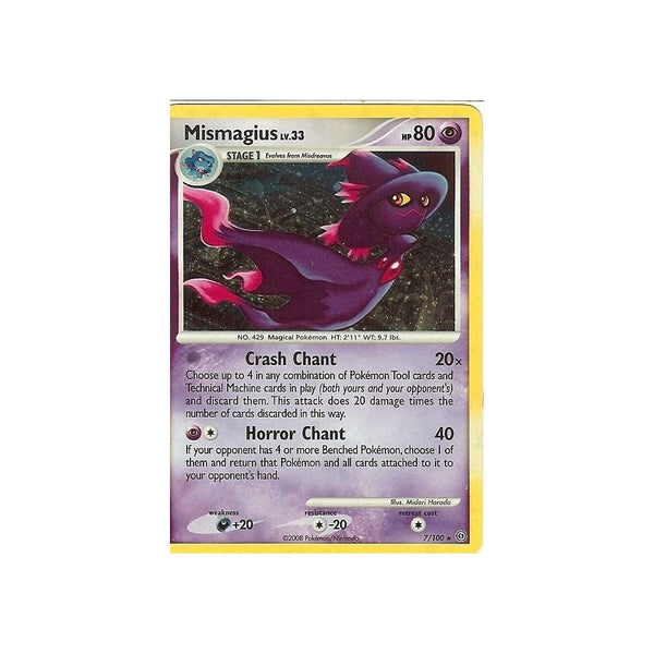 Pokemon Diamond And Pearl Stormfront - MISMAGIUS 7/100 HOLO