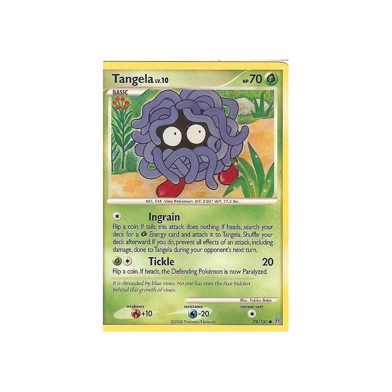 Pokemon Diamond And Pearl Stormfront - TANGELA 78/100 - Recaptured LTD Pokemon Diamond And Pearl Stormfront - TANGELA 78/100 - Recaptured LTD