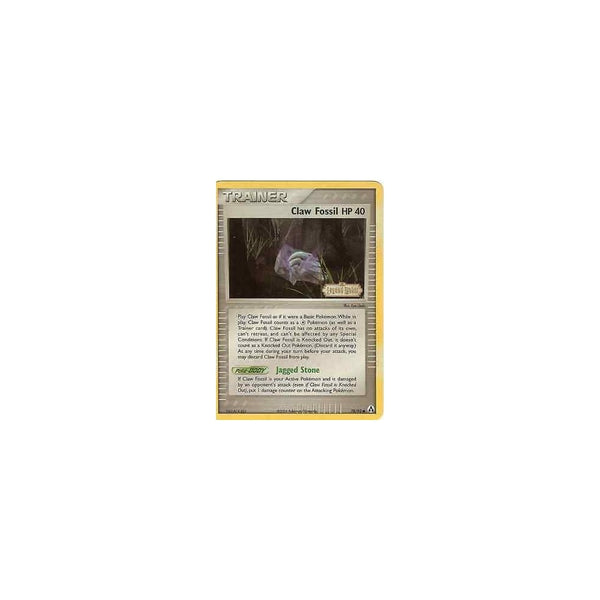 Pokemon EX Legend Maker: CLAW FOSSIL 78/92 Reverse Holo