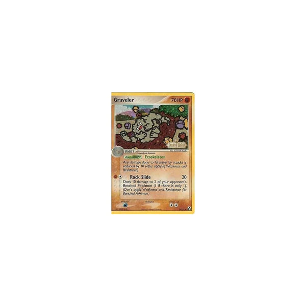 Pokemon EX Legend Maker: GRAVELER 34/92 Reverse Holo