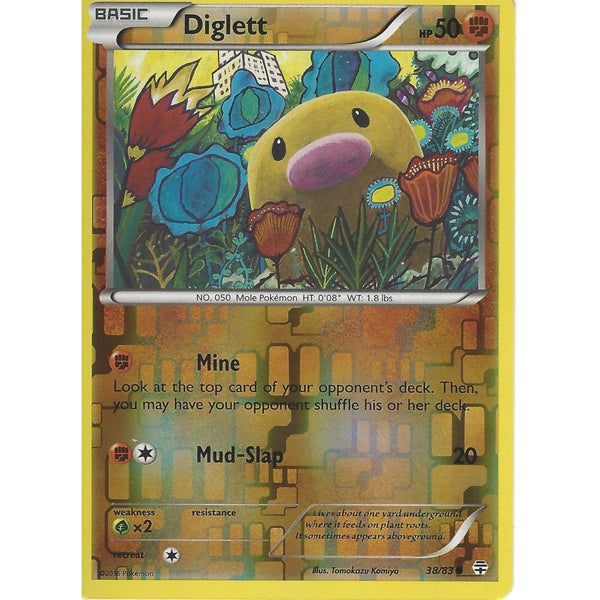 POKEMON GENERATION PACK CARD - DIGLETT 38/83 REV HOLO