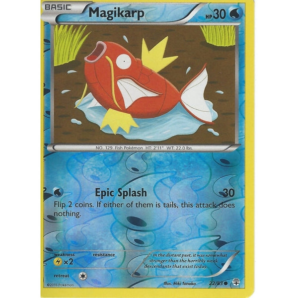 POKEMON GENERATION PACK CARD - MAGIKARP 22/83 REV HOLO