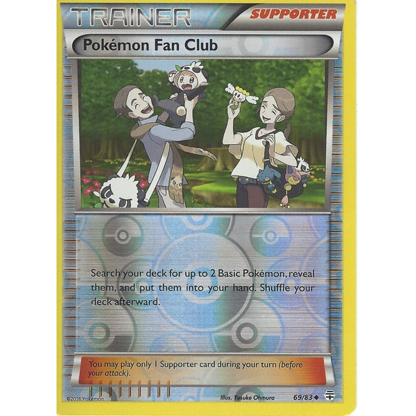 POKEMON GENERATION PACK CARD - POKEMON FAN CLUB 69/83 REV HOLO