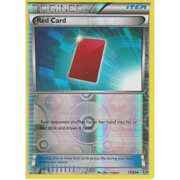POKEMON GENERATION PACK CARD - RED CARD - 71/83 REV HOLO