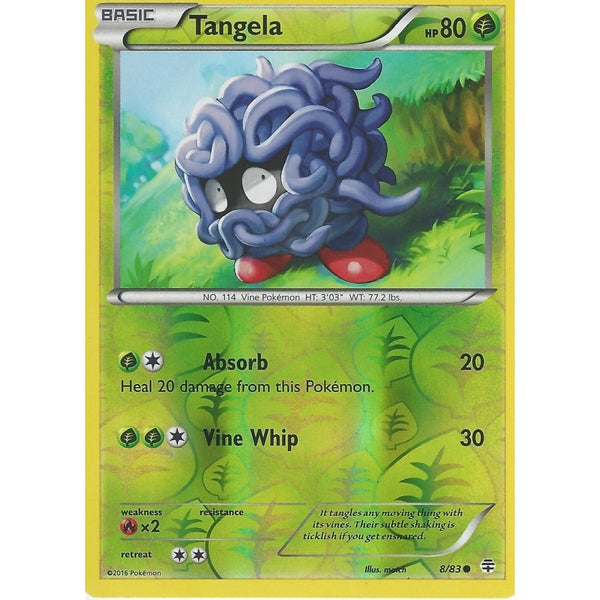 POKEMON GENERATION PACK CARD - TANGELA - 8/83 REV HOLO