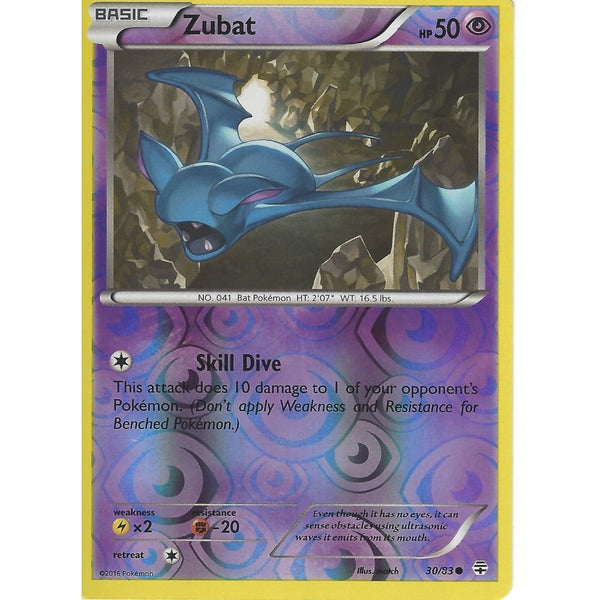 POKEMON GENERATION PACK CARD - ZUBAT 30/83 REV HOLO