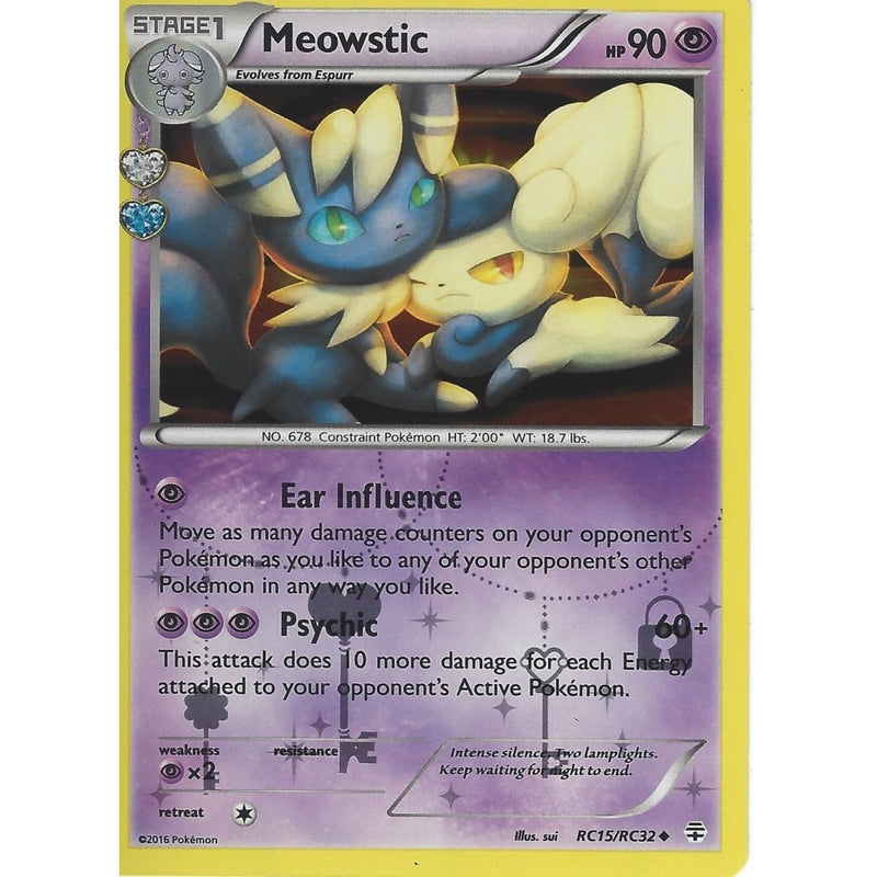 POKEMON GENERATION RADIANT COLLECTION - MEOWSTIC RC15/RC32 HOLO - Recaptured LTD POKEMON GENERATION RADIANT COLLECTION - MEOWSTIC RC15/RC32 HOLO - Recaptured LTD