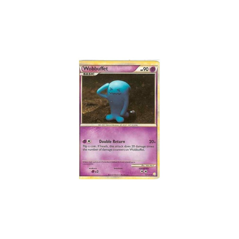 POKEMON HEARTGOLD SOULSILVER - WOBBUFFET 13/123 HP90 - RARE HOLO
