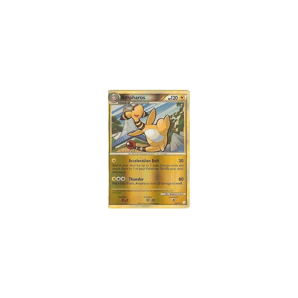 POKEMON HGSS - AMPHAROS 14/123 - RARE - Reverse Holo