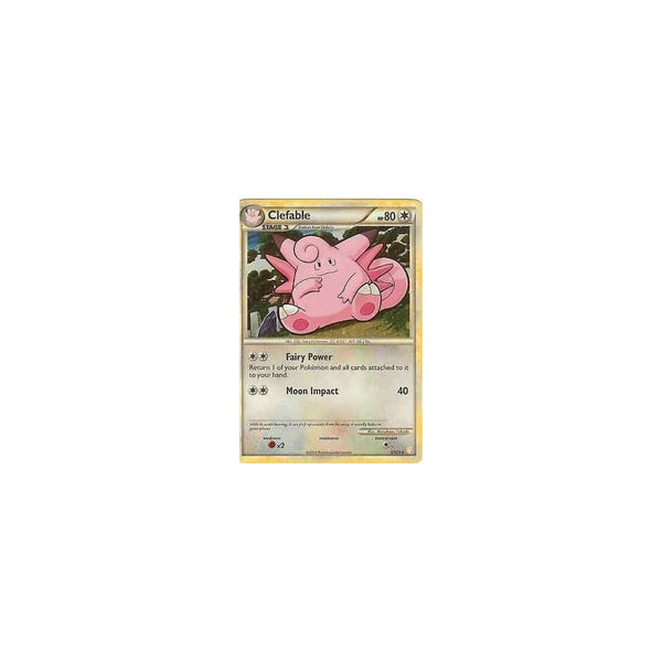 POKEMON HGSS - CLEFABLE 3/123 HP80 - RARE HOLO