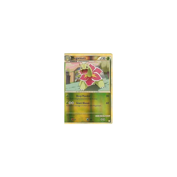 POKEMON HGSS - MEGANIUM 26/123 - RARE - Reverse Holo