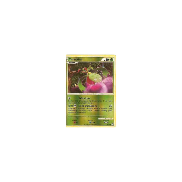 Pokemon HGSS Triumphant: CARNIVINE 16/102 - Reverse Holo