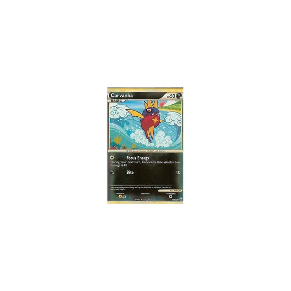 Pokemon HGSS Triumphant: CARVANHA 59/102 - Reverse Holo
