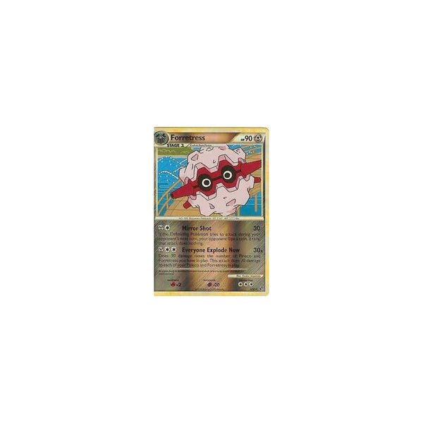 Pokemon HGSS Undaunted: FORRETRESS 3/90 RARE -Reverse Holo
