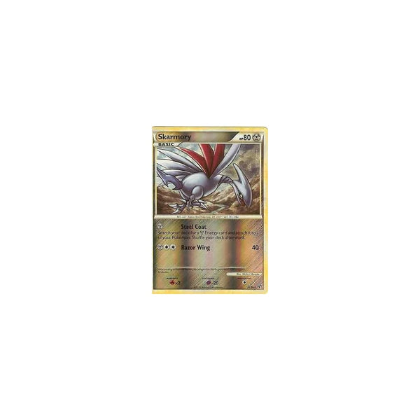 Pokemon HGSS Undaunted: SKARMORY 21/90 RARE - Reverse Holo