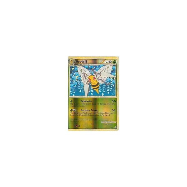 Pokemon HGSS Unleashed: BEEDRILL 12/95 RARE - Reverse Holo