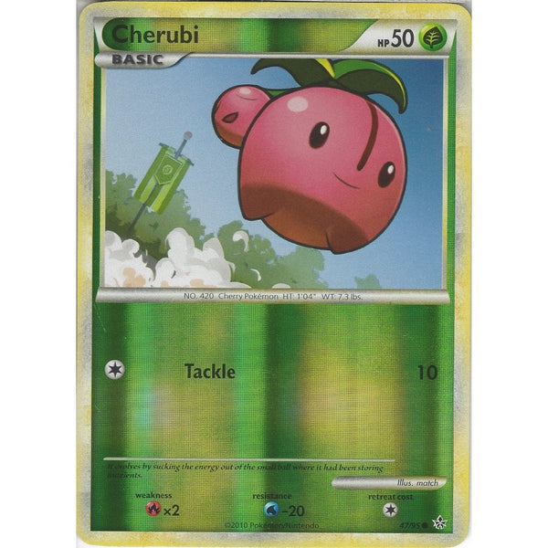 Pokemon HGSS Unleashed: CHERUBI 47/95 - Reverse Holo