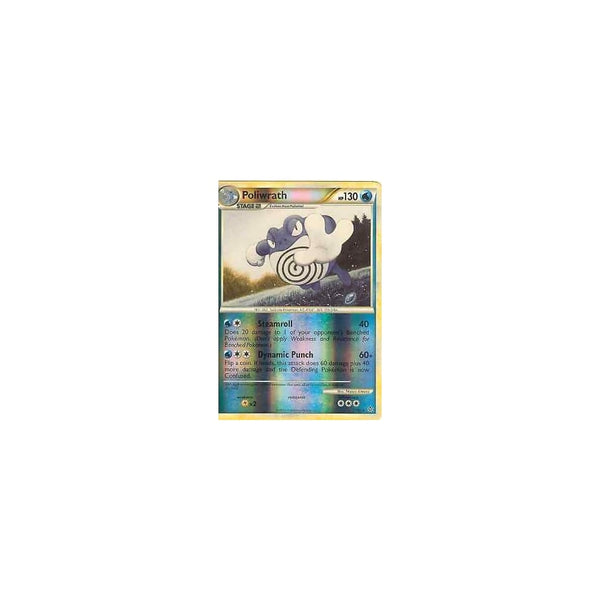 Pokemon HGSS Unleashed: POLIWRATH 21/95 RARE -Reverse Holo