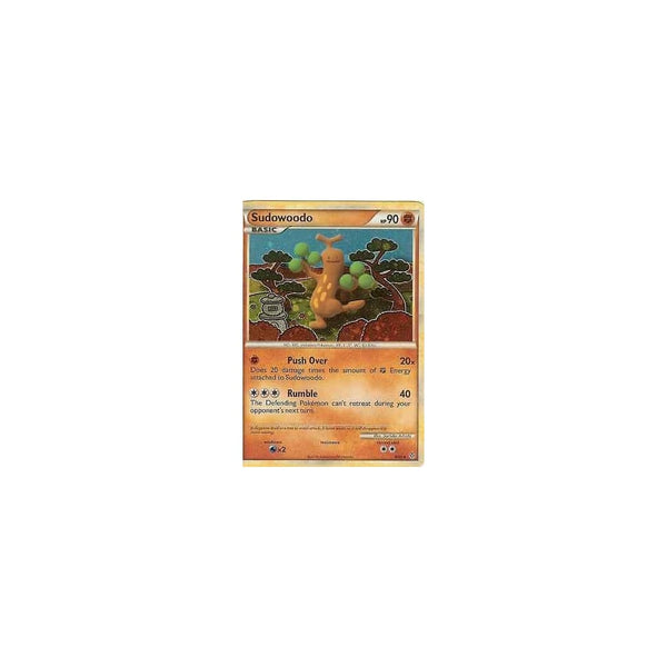 Pokemon HGSS Unleashed: SUDOWOODO 9/95 RARE - HOLO