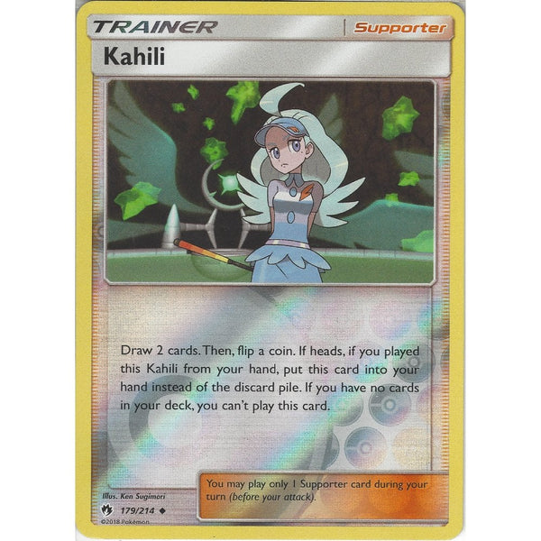 Pokemon Kahili - 179/214 - Uncommon Reverse Holo Card - SM8 Lost Thunder