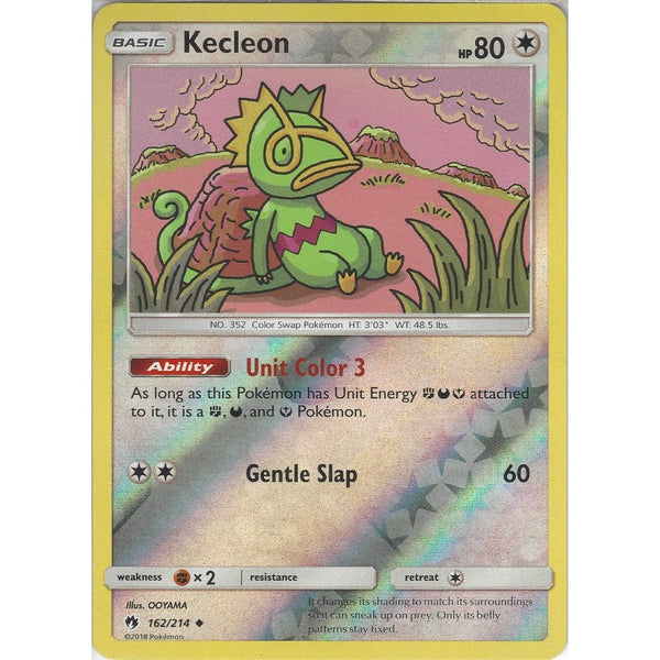 Pokemon Kecleon - 162/214 - Uncommon Reverse Holo Card - SM8 Lost Thunder