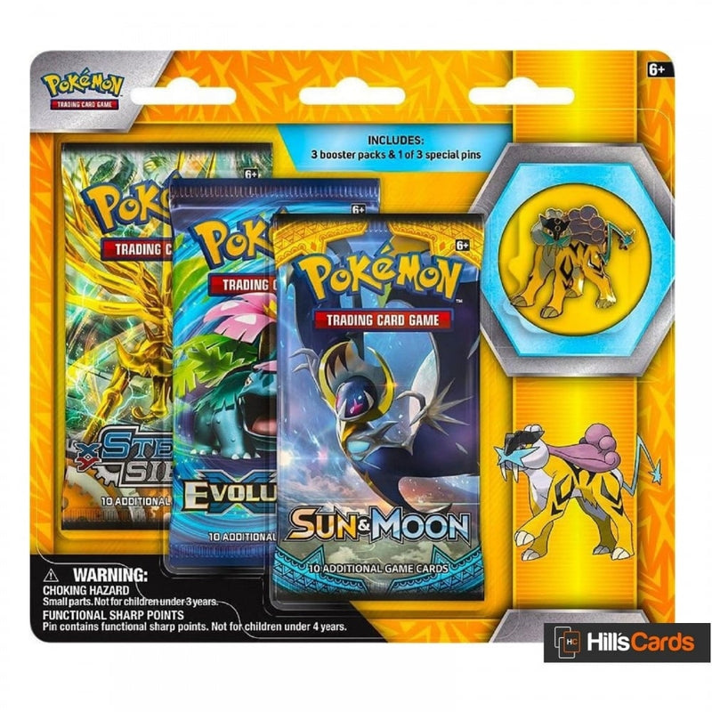 Pokemon Cards: Legendary Beasts - Raikou: 3 Pack Pin Blister - Triple - Recaptured LTD Pokemon Cards: Legendary Beasts - Raikou: 3 Pack Pin Blister - Triple - Recaptured LTD
