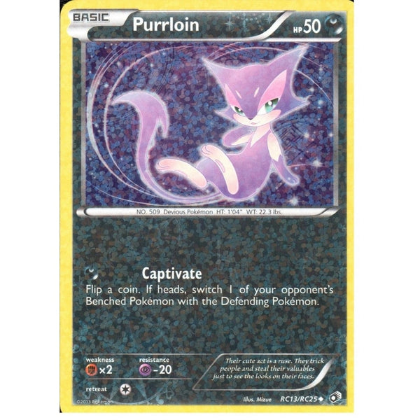 POKEMON Legendary Treasures - RADIANT COLLECTION - PURRLOIN RC13/RC25 HOLO