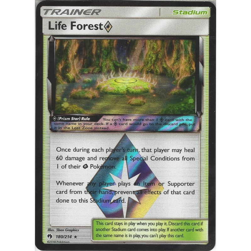 all prism star pokemon cards Pokemon Life Forest Prism Star - 180/214 - Rare Holo Card - SM8 Lost T