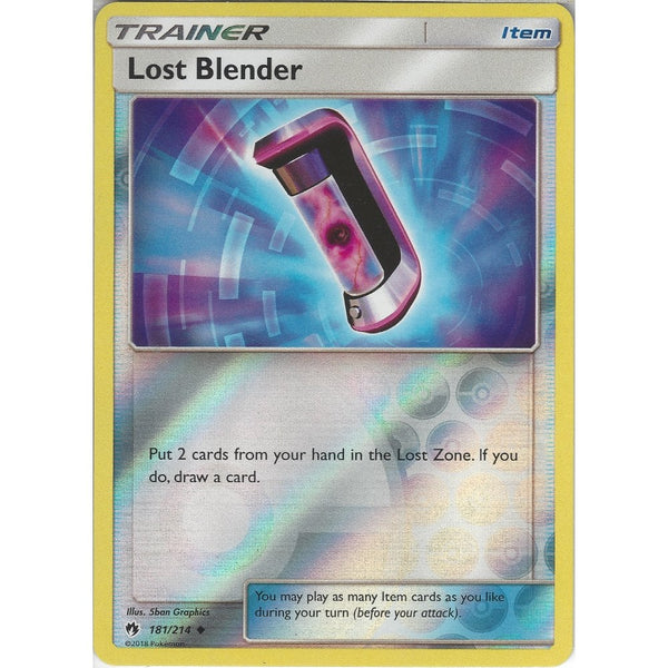 Pokemon Lost Blender - 181/214 - Uncommon Reverse Holo Card - SM8 Lost Thunder