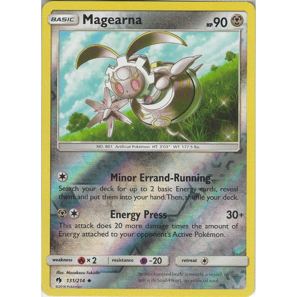 Pokemon Magearna - 131/214 - Uncommon Reverse Holo Card - SM8 Lost Thunder