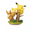 Pokemon Pikachu &amp; Eevee Poke Ball Collection - Booster Packs, Promo Cards + Figure