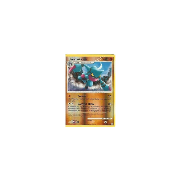 Pokemon Platinum Arceus: TOXICROAK 11/99 RARE Reverse Holo