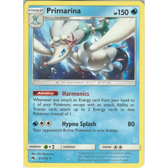 Pokemon Primarina - 67/214 - Rare Card - SM8 Lost Thunder